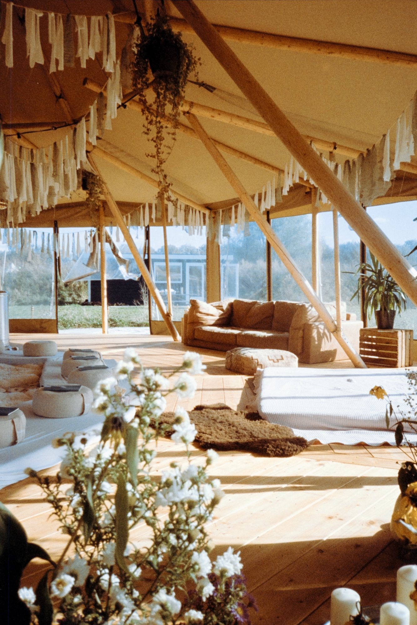 Retreat space with warm natural light